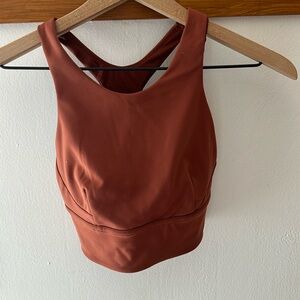 Lululemon high line bra top rust
